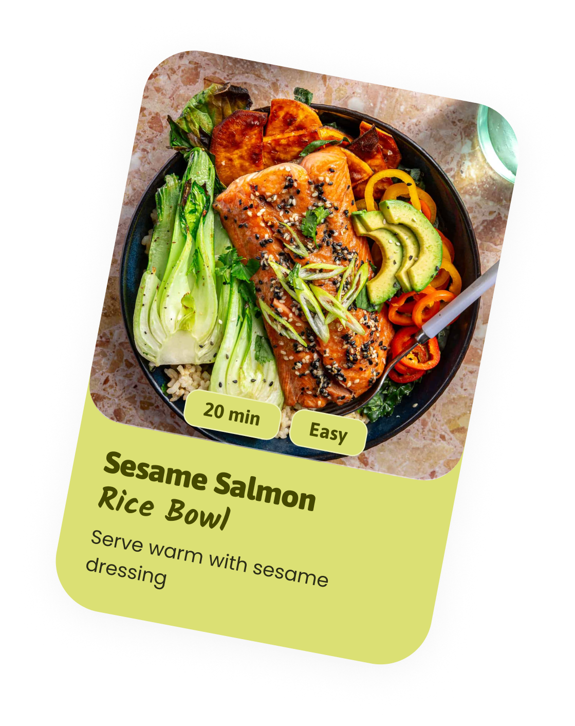 GoomY recipe choice card preview