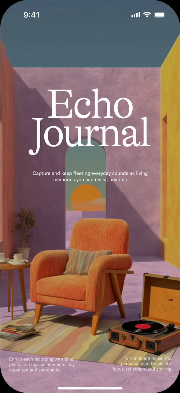 Gallery phone card: Echo Journal concept